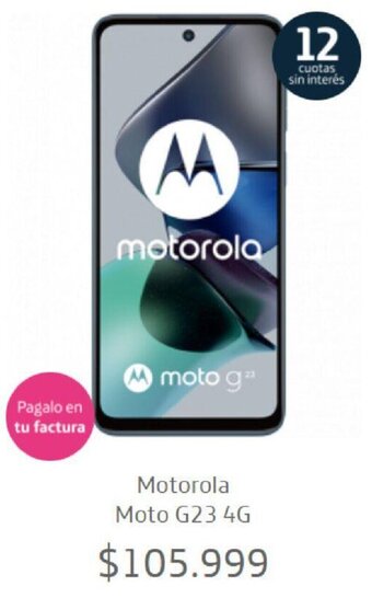 Movistar Motorola Moto G23 4G oferta