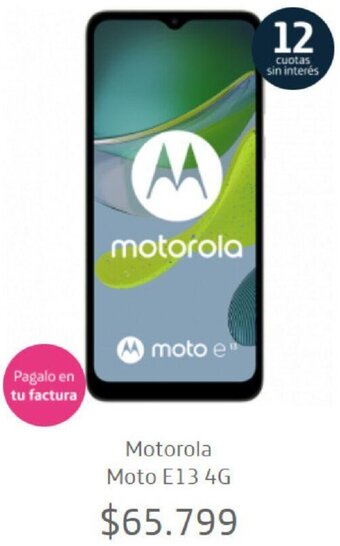 Movistar Motorola Moto E13 4G oferta