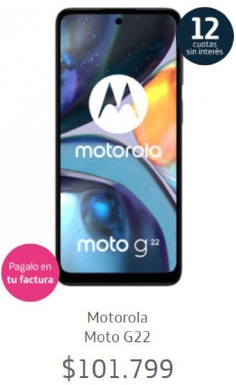 Movistar Motorola Moto G22 oferta