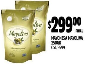 Supermercados Yaguar MAYONESA MAYOLIVA 250GR Cód. 9599 oferta