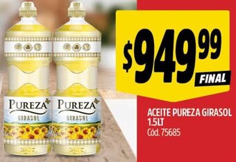 Supermercados Yaguar ACEITE PUREZA GIRASOL 1.5LT Cód.75685 oferta