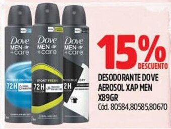 Supermercados Yaguar DESODORANTE DOVE AEROSOL XAP MEN X89GR oferta