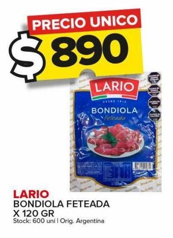 Carrefour Maxi Bondiola feteada lario x 120g oferta