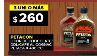 Carrefour Maxi Licor de chocolate petakon x 400cc oferta