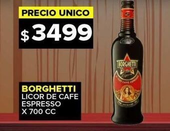 Carrefour Maxi Licor de café borghetti x 700cc oferta
