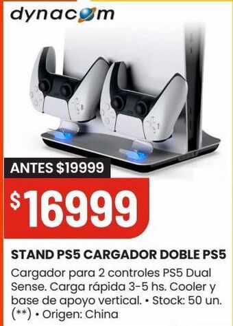 Changomas Stand ps5 cargador doble ps5 oferta