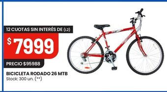 Changomas Bicicleta rodado 26 mtb oferta