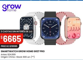 Changomas Smartwatch grow home oferta