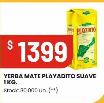 Changomas Yerba mate playadito suave 1kg oferta