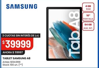 Changomas Tablet samsung oferta