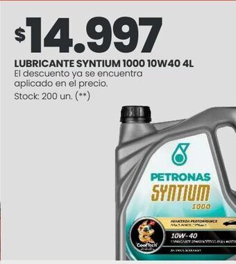 Changomas Lubricante syntium 1000 10w40 4l oferta