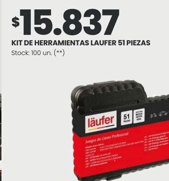 Changomas Kit de herramientas laufer 51 piezas oferta