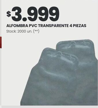 Changomas Alfombra pvc transparente 4 piezas oferta