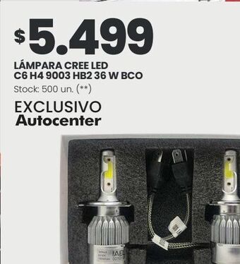 Changomas Lámpara cree led c6 h4 9003 hb2 36 w bco oferta