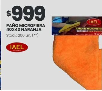 Changomas Paño microfibra 40x40 naranja oferta