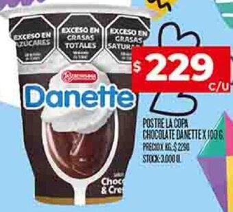 Supermercados DIA POSTRE LA COPA CHOCOLATE DANETTEX 100g oferta