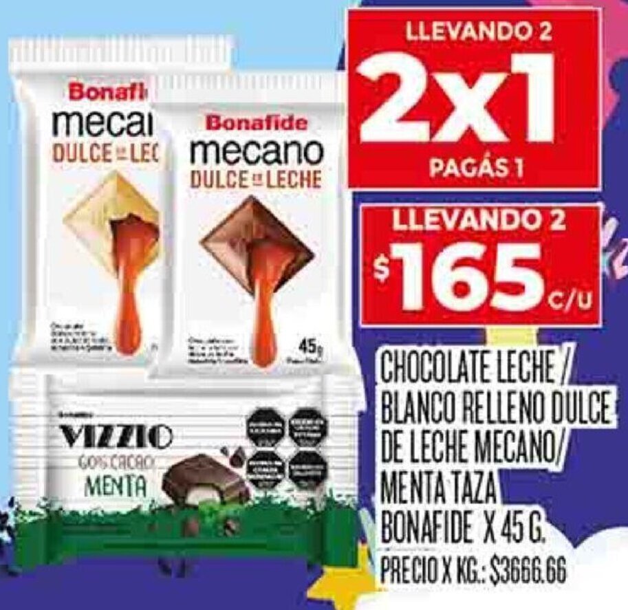 CHOCOLATE LECHE BLANCO RELLENO DULCE DE LECHE MECANO/ MENTA TAZA