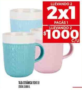 Supermercados DIA TAZA CERÁMICA VSH X U oferta