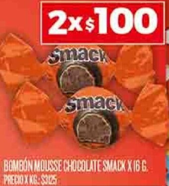 Supermercados DIA BOMBON MOUSSE CHOCOLATE SMACK X 16G oferta