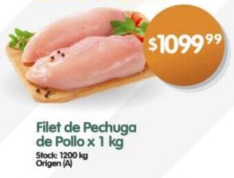 Supermercados Buenos Días Filet de Pechuga de Pollo x 1 kg oferta
