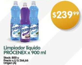 Supermercados Buenos Días Limpiador líquido PROCENEX x 900 ml oferta
