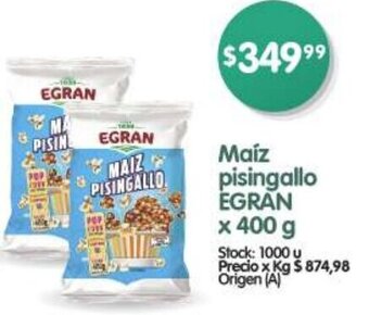Supermercados Buenos Días Maiz pisingallo EGRAN X 400G oferta