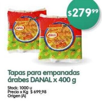 Supermercados Buenos Días Tapas para empanadas árabes DANAL x 400 g oferta