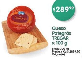 Supermercados Buenos Días Queso Pategrás TREGAR x 100g oferta