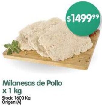 Supermercados Buenos Días Milanesas de Pollo x 1 kg oferta