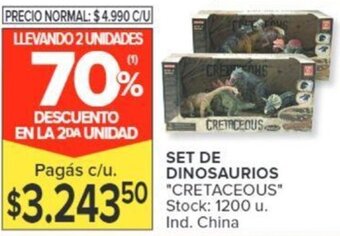 Carrefour SET DE DINOSAURIOS "CRETACEOUS" oferta