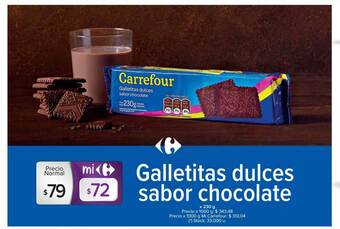 Carrefour Galletitas Dulces Sabor Chocolate oferta