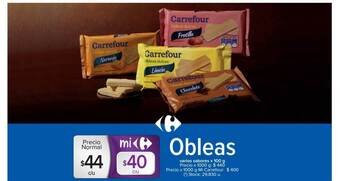Carrefour Obleas Varios Sabores oferta