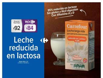 Carrefour Leche Reducida En Lactosa oferta