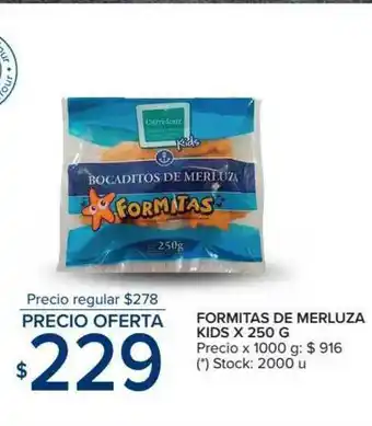 Carrefour Formitas De Merluza Kids x 250g oferta