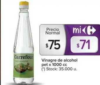 Carrefour Vinagre De Alcohol x 1000 cc oferta