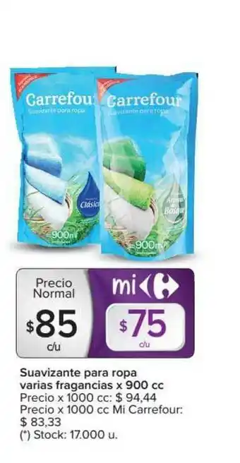 Carrefour Suavizane Para Ropa Varias Fragancias oferta