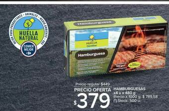 Carrefour Hamburguesas x 4 u x 480 g oferta