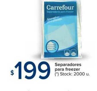 Carrefour Separadores Para Freezer oferta