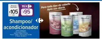 Carrefour Shampoo Acondicionador Varias Fragancis Doy Pack oferta
