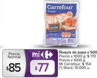 Carrefour ñoquis De Papa x 500 oferta
