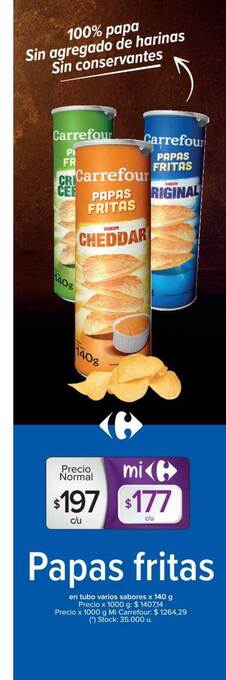 Carrefour Papas Fritas oferta