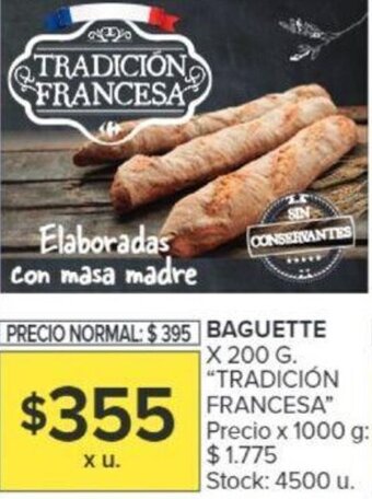 Carrefour BAGUETTE "TRADICIÓN FRANCESA" oferta