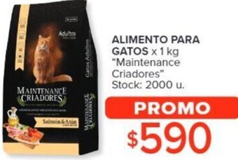 Carrefour ALIMENTO PARA GATOS x 1 kg “Maintenance Criadores" oferta