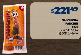 Makro SALCHICHA PANCHIN x 6u oferta