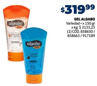 Makro GEL ALGABO Variedad x 150 gr oferta
