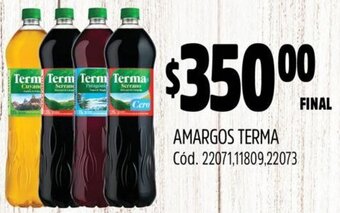 Supermercados Yaguar AMARGOS TERMA oferta