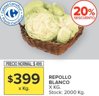 Carrefour Market REPOLLO BLANCO X KG oferta
