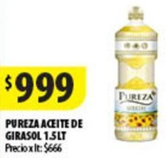Punto Mayorista PUREZA ACEITE DE GIRASOL 1.5LT oferta