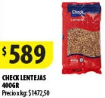 Punto Mayorista CHECK LENTEJAS 400GR oferta