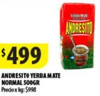 Punto Mayorista ANDRESITO YERBA MATE NORMAL 500GR oferta